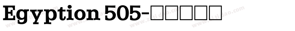 Egyption 505字体转换
